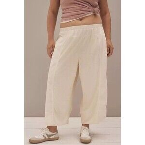 Daily Practice by Anthropologie Take Heart Capri Pants Wide Leg Solid XL 273848